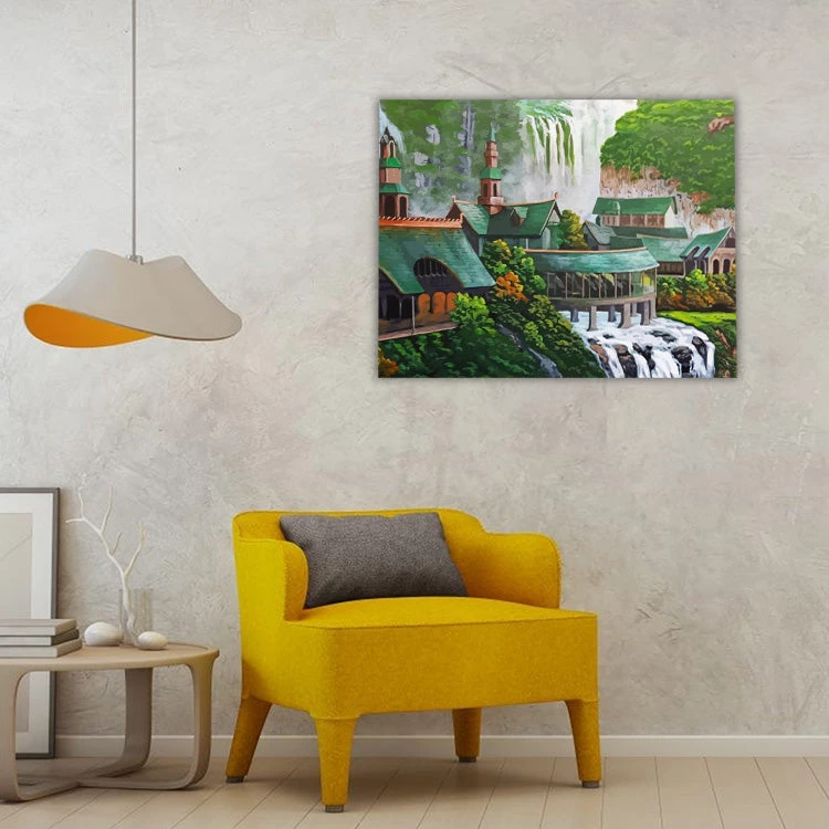 Aesthetic rivendell landscape