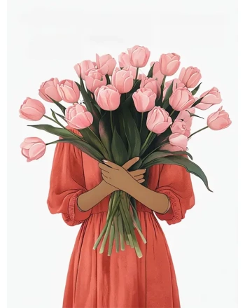 How can flower bouquet painting for teens make them cheerful?