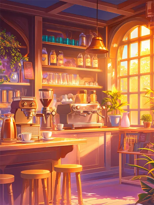 Cafe Painting Cafe painting