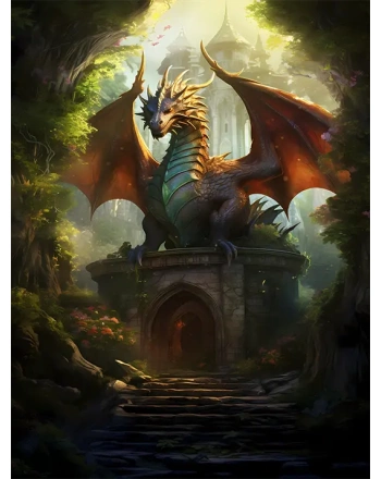 Cartoon dragon character