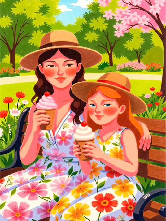 Daughter and Mother Love Daughter and mother love