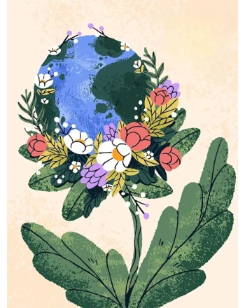 How to paint earth painting - Ideas & techniques!