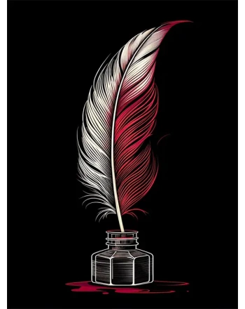 Feather in Ink Bottle