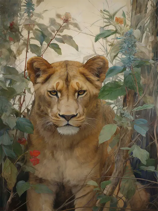 Lions art style Lions art style