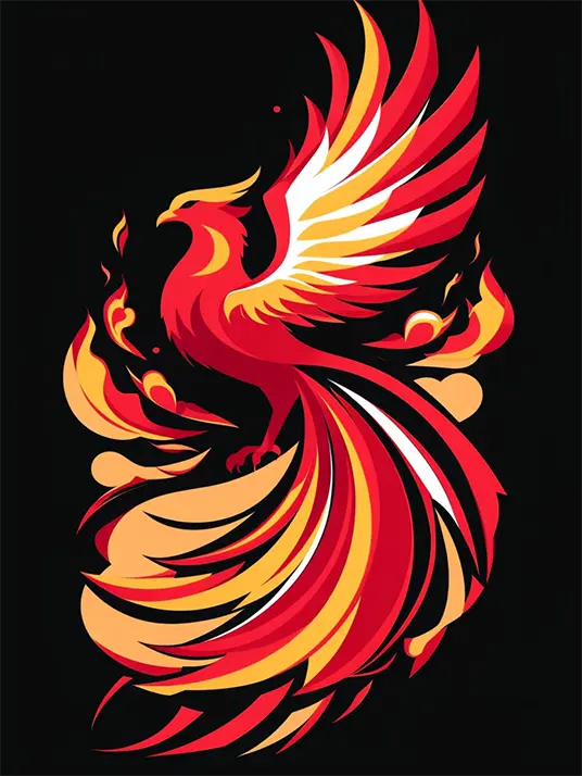 Majestic Phoenix Bird Majestic phoenix bird painting
