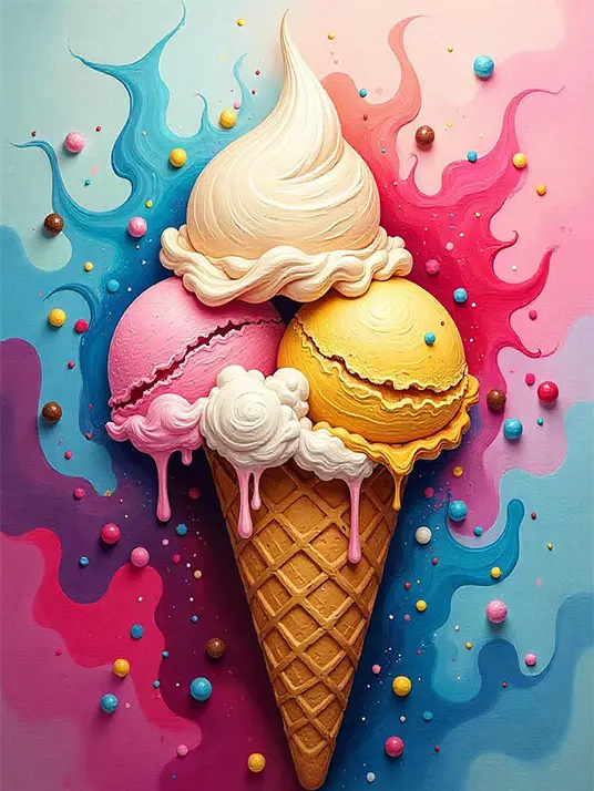 Melting Ice cream Melting ice cream