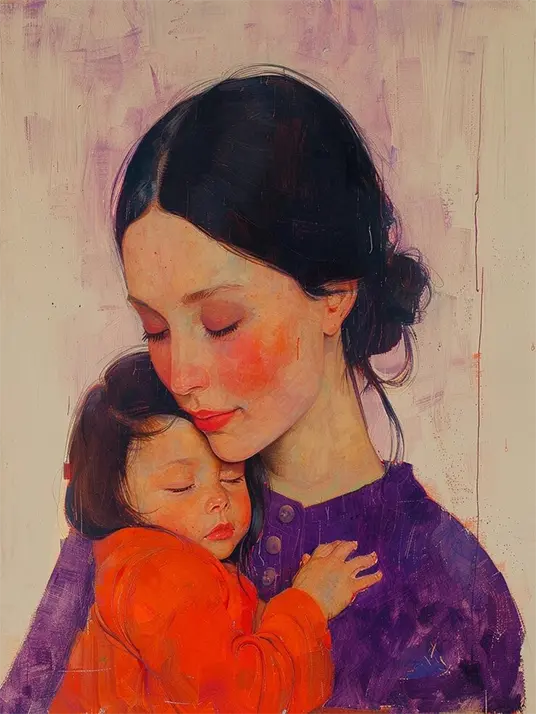 Mother with her baby Mother with her baby