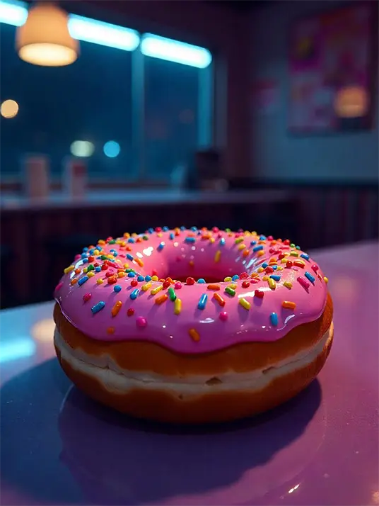 Painting of a Donut Painting of a donut