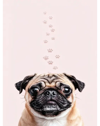 Playful Pug Dog