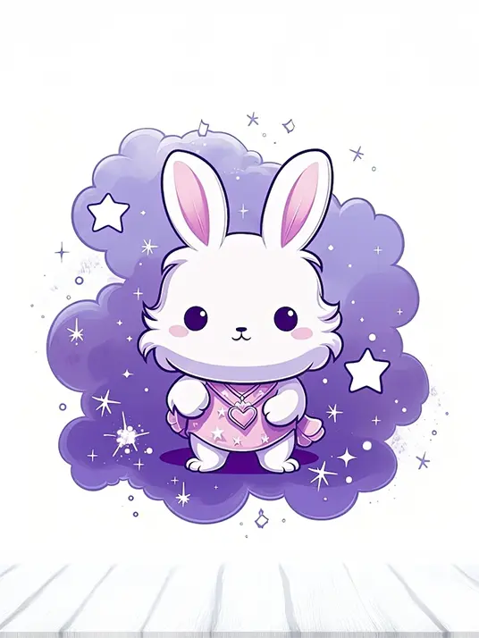 Purple Bunny Purple bunny