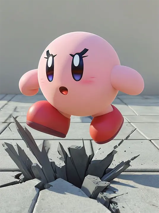 Rendering of Kirby Rendering of kirby