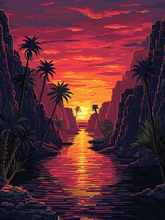 River rock landscape River rock landscape