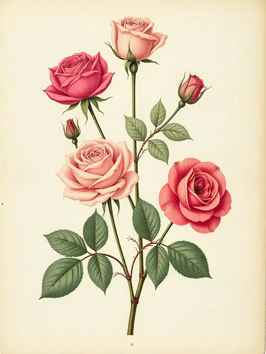 Rose watercolor painting Rose watercolor painting