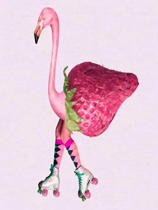 pink flamingo painting Pink Flamingo Painting