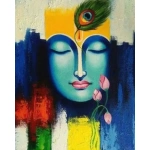 Krishna abstract painting