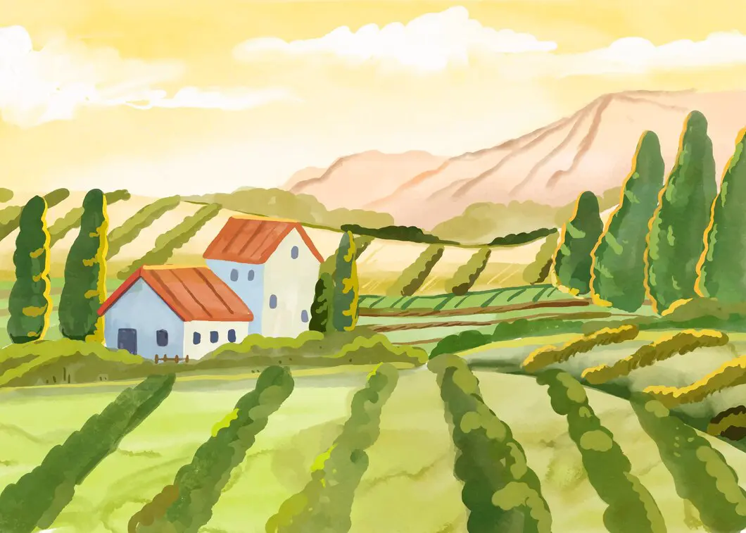 Farm painting
