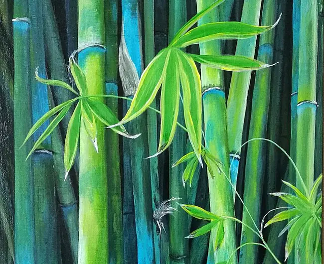 Bamboo painting