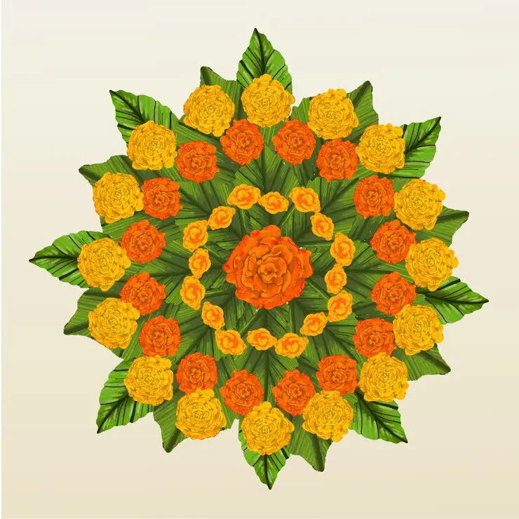 Marigold painting