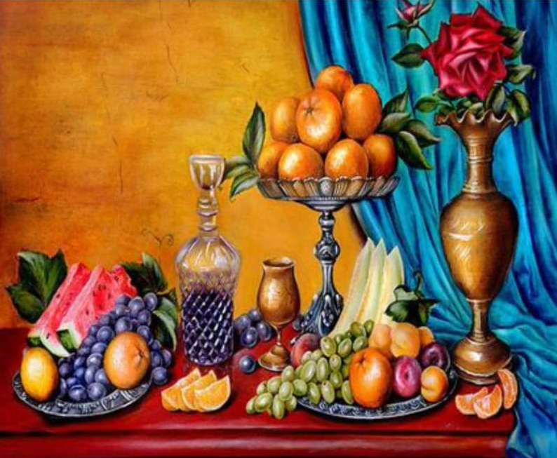 Different Fruits Paint By Numbers Kit Art Of Paint By Numbers