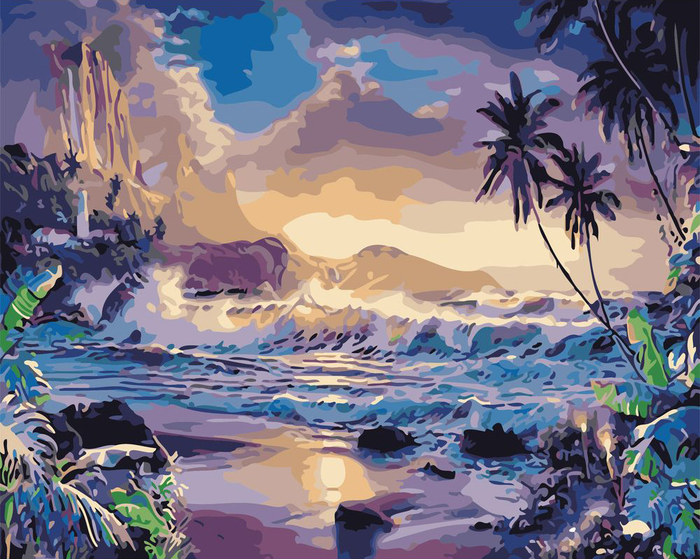 Beach scenes painting