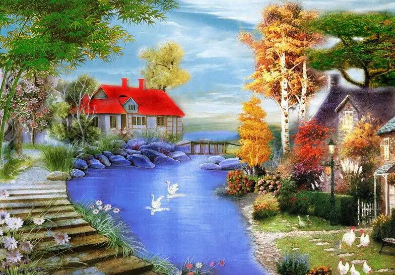 Natural Scenery Paint By Numbers Kit Art Of Paint By Numbers