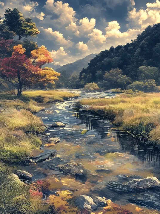 River and nature landscape