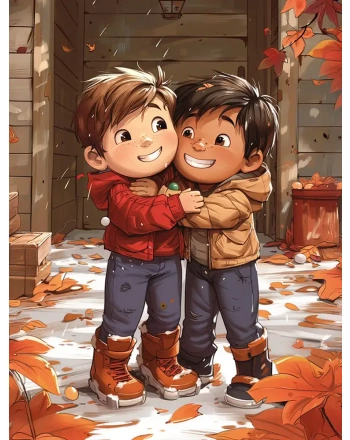 Boys friendship cartoon