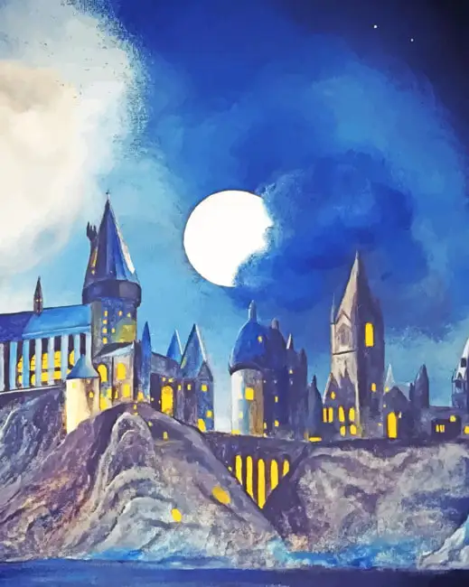Harry Potter Castle Painting Art Of Paint By Numbers