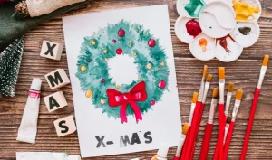 DIY christmas painting