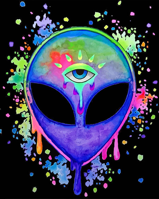 Trippy alien