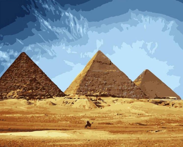 Egypt Pyramid Painting