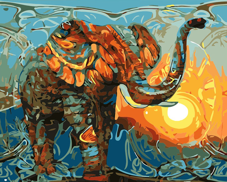 Abstract african elephant