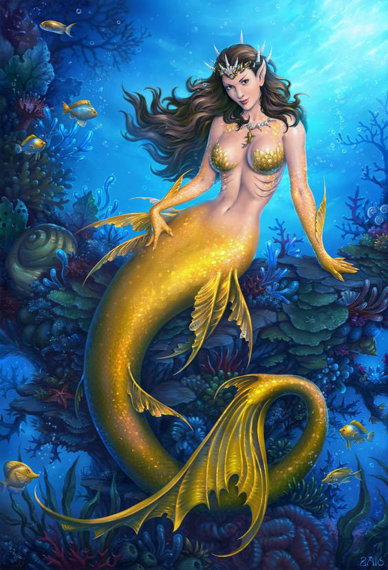 Golden mermaid