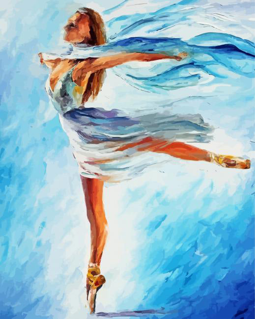 Abstract girl dancer
