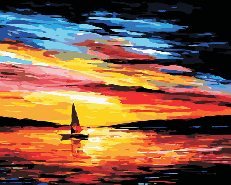 Sailing Sunset Scenery