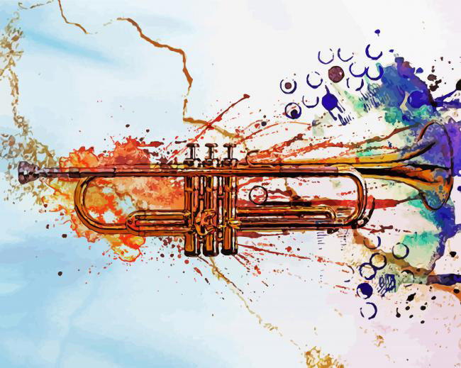 Splatter jazz trumpet