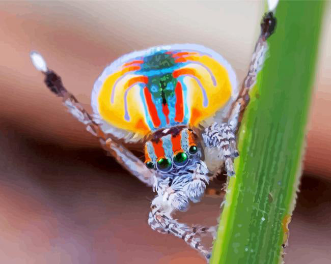Colorful spider insect