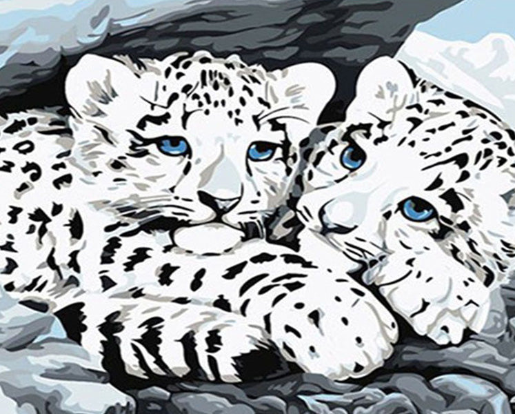 Snow Leopard Cub Art