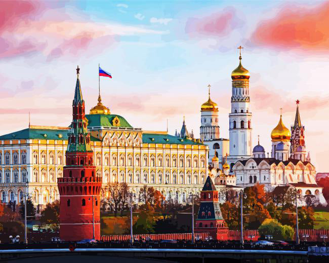The moscow kremlin russia
