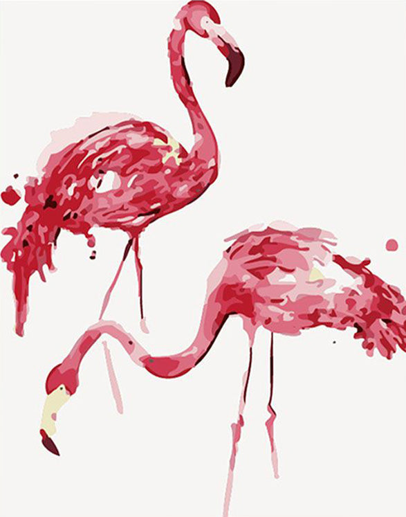 Flamingo stroll
