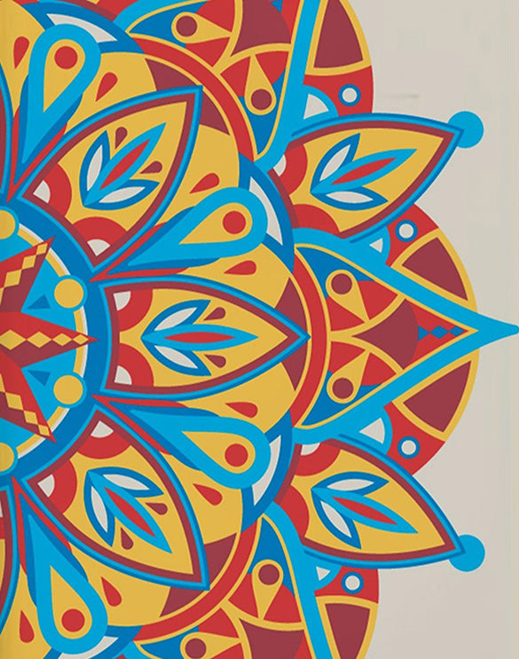Colorful Mandala Flower Painting