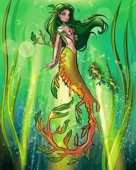Leafy sea dragon girl