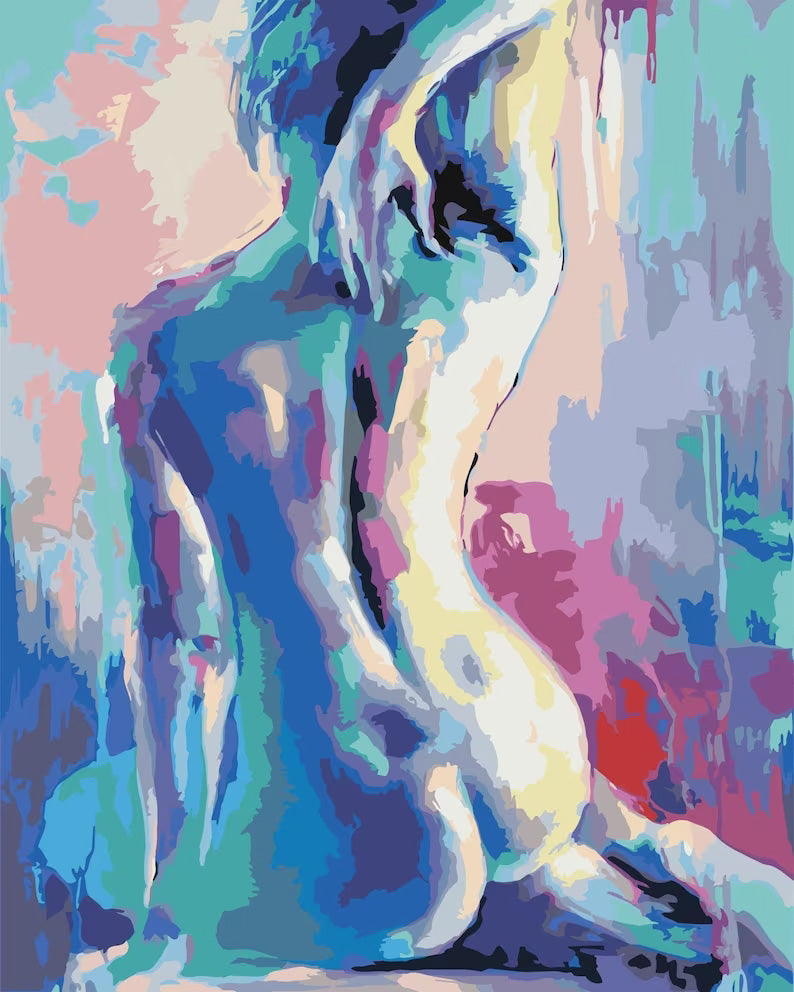 Abstract nude figure