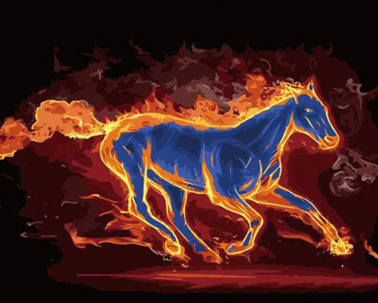 Horse in Fire