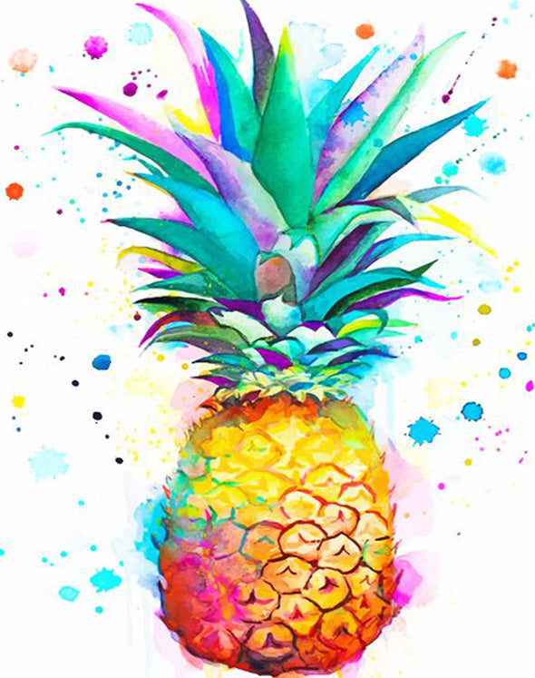 paint by numbers pineapple