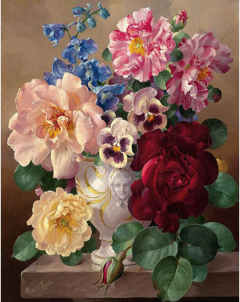 Flowers Diy Digital Canvas Painting