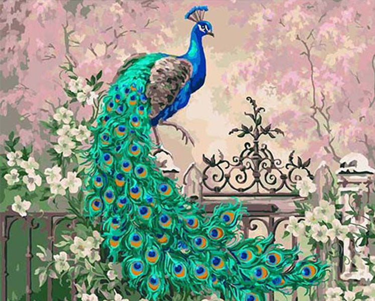 Beautiful peacock painting