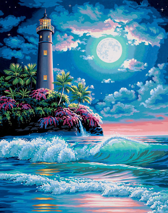 Moonlight lighthouse