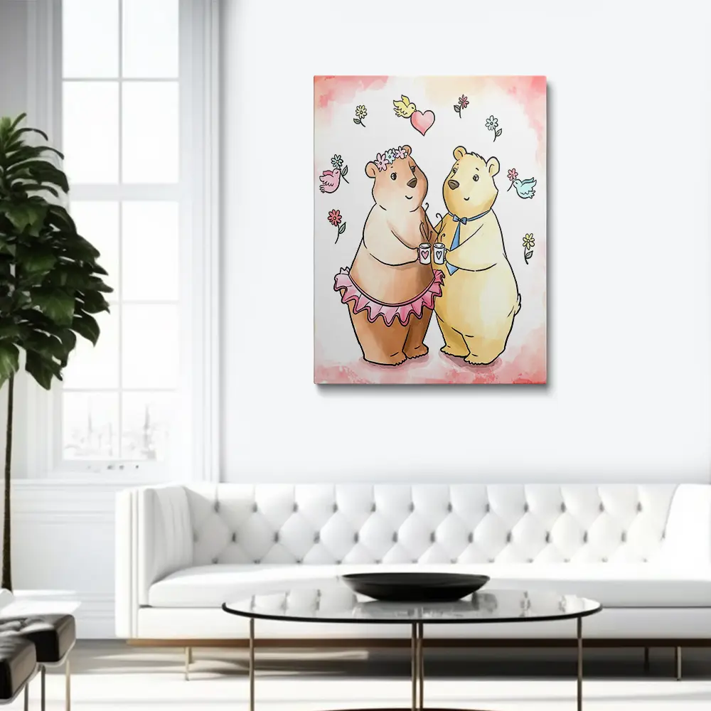 Dancing bears painting
