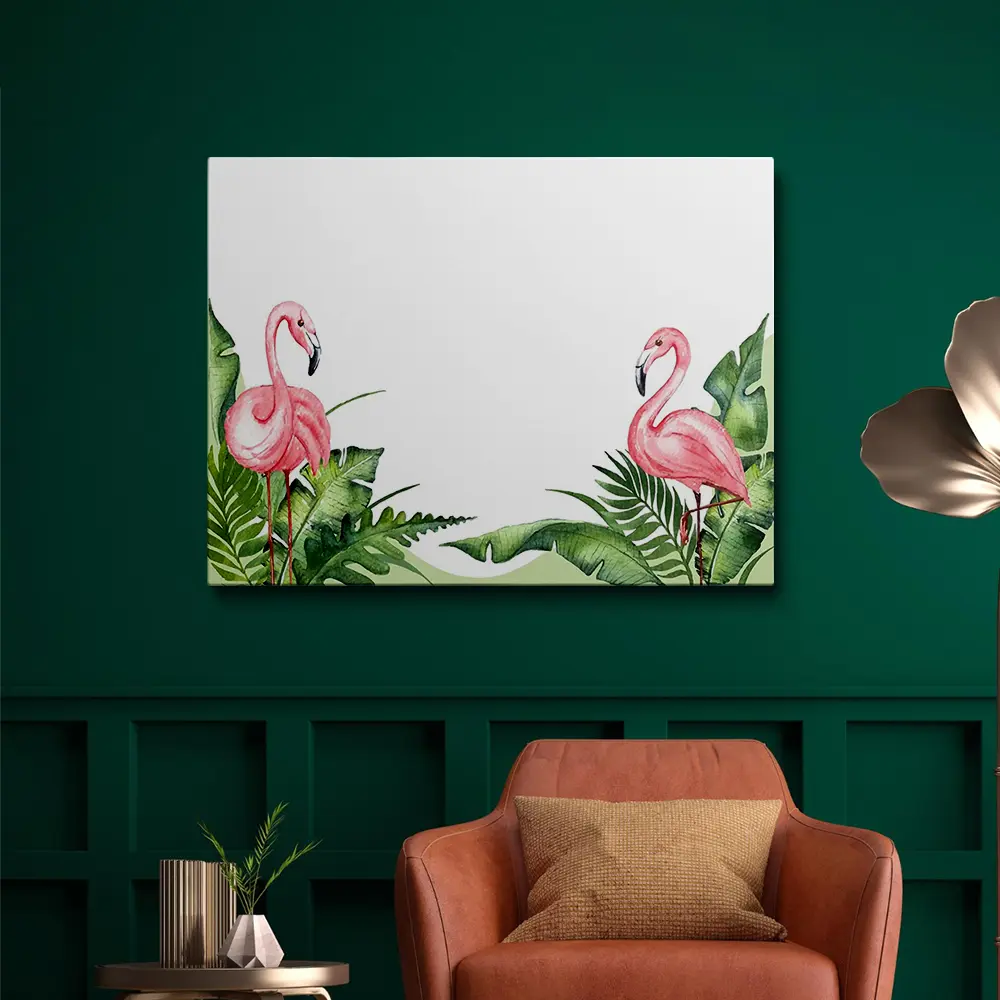 Painting a flamingo
